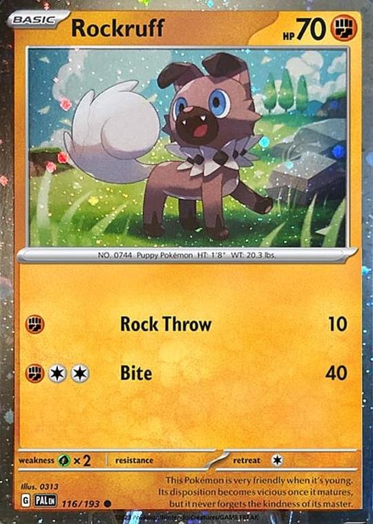 Paldea Evolved Rockruff [Cosmos-Holo] Pokémon card